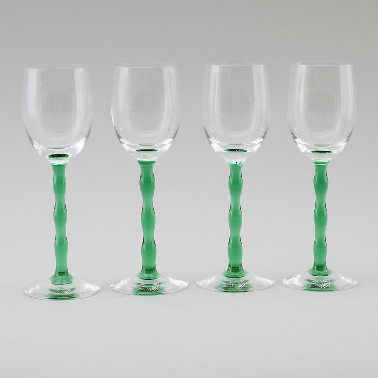 VITVINSGLAS, 10 st, Nobel, Gunnar Cyrén, Orrefors.