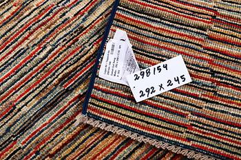 A carpet, Gabbeh, modern design, ca 292 x 245 cm.