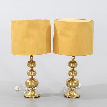 A PAIR OF TABLE LAMPS, 1970's.