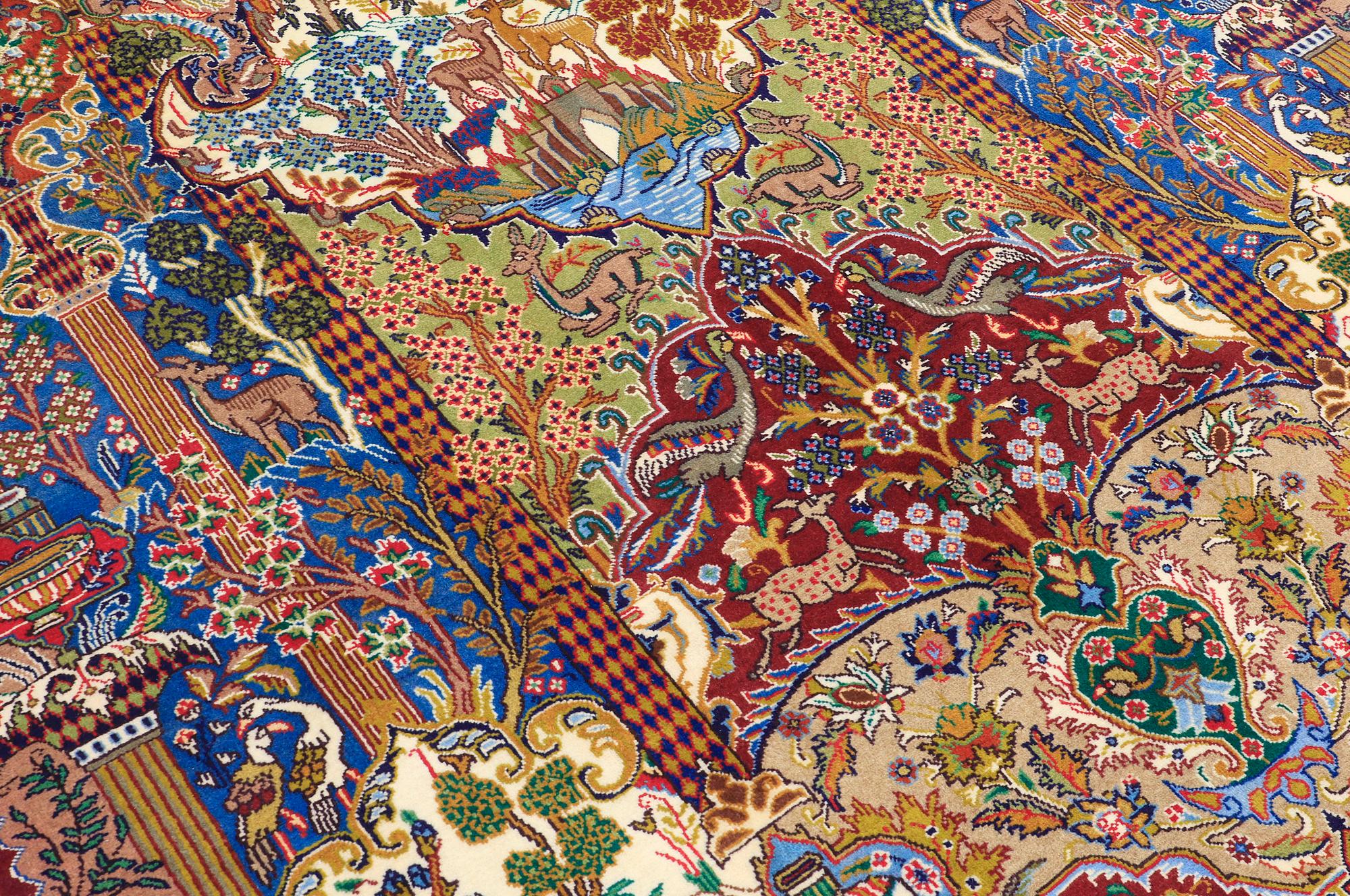 A carpet, Kashmar, 302 x 201 cm.