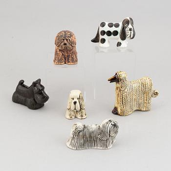 Lisa Larson, six stoneware figurines, for Gustavsberg.