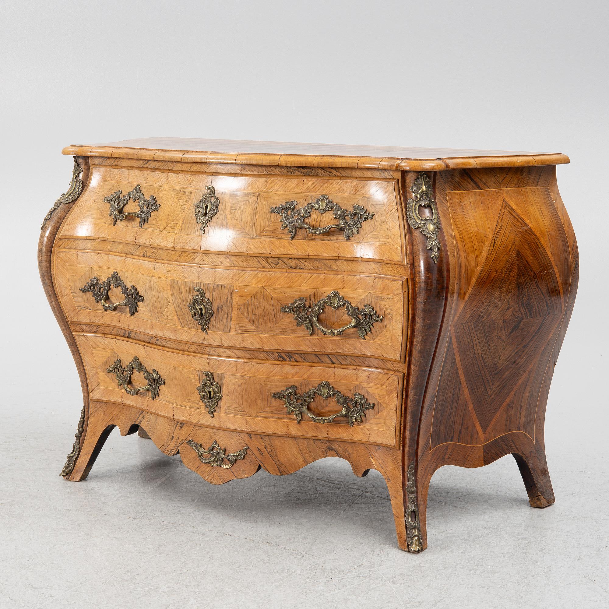 A Rococo chest of drawers, secon half of the 18th century.