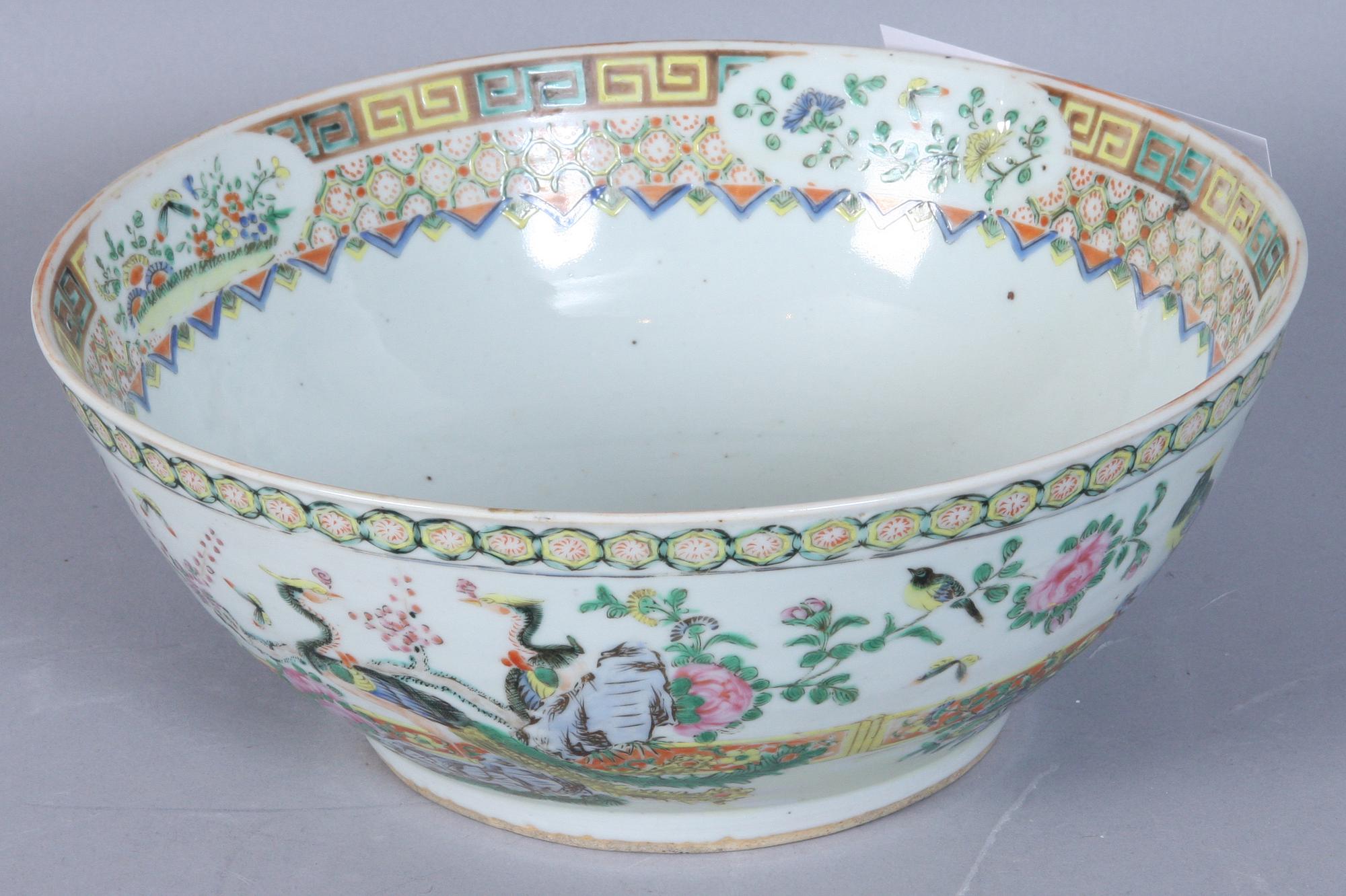 BÅLSKÅL, porslin, Kina, 1800-tal.