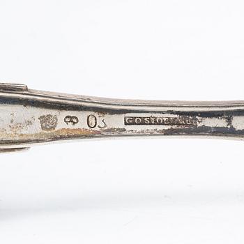 Eleven Swedish silver spoons, 18th/19th century.