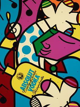 ROMERO BRITTO, Silksreen, signerad med blyerts och numrerad 206/250.