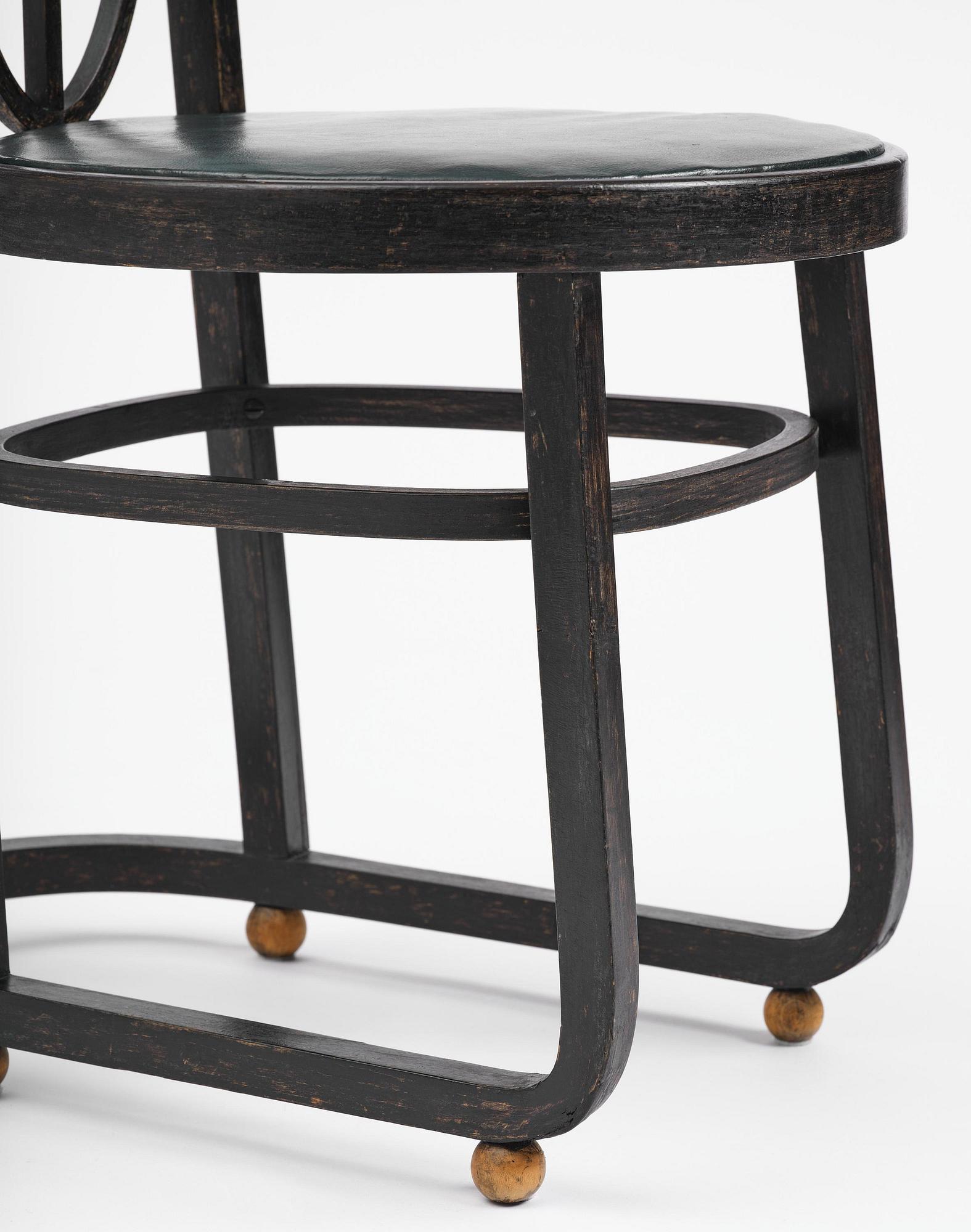 Carl Bergsten, stol, Gemla Leksaksfabrik, Diö, för Konst- och industriutställningen, Norrköping, 1906.