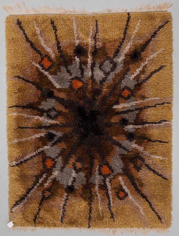 INGRID JAGARZ, rya, Marks rya, 1960-tal. Ca 200x150 cm.