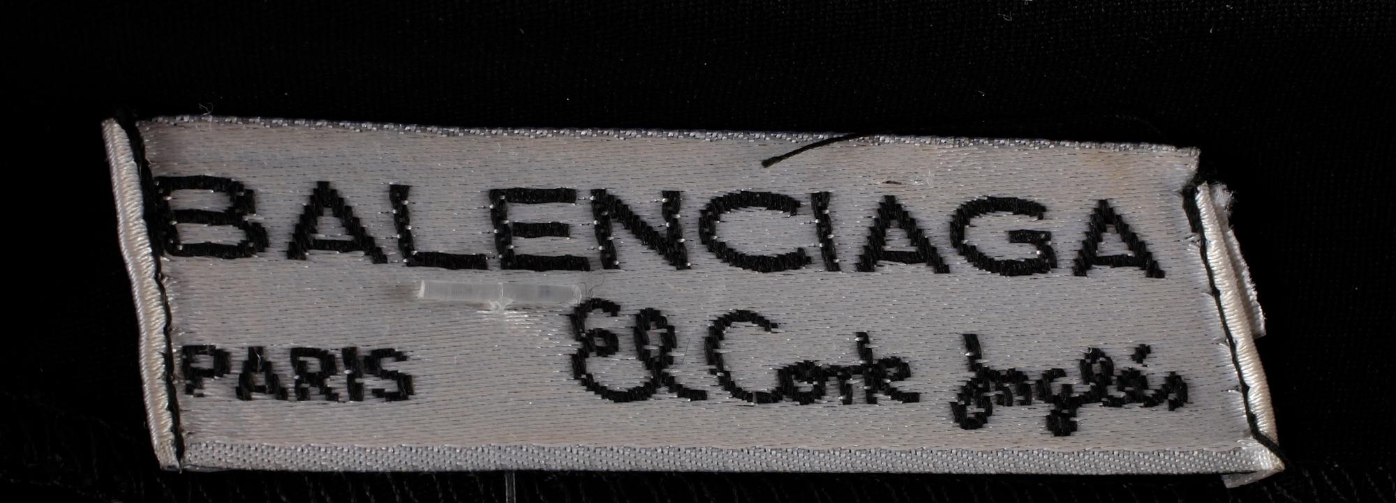 BALENCIAGA, svart cocktailklänning.