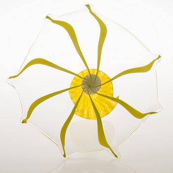 TIINA NORDSTRÖM, taidelasi, "Avoin", signeerattu Tiina Nordström Nuutajärvi 1996.