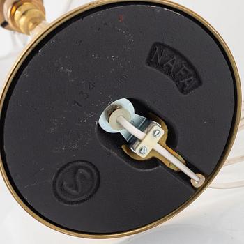 Bordslampor ett par, Nybro Armaturfabrik AB NAFA, 1900-talets andra hälft.