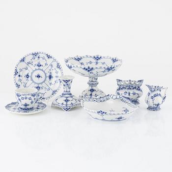 A 29-piece 'Musselmalet' full lace coffee service, Royal Copenhagen, Denmark.