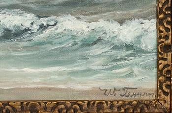 OKÄND KONSTNÄR 1900-TAL, olja på duk, sign W.Timen?.