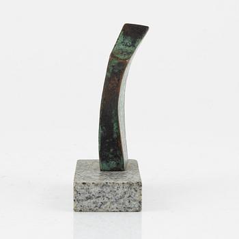 Barbro Hedström, sculpture. Signed and numbered. Bronze, green patina, height 12 cm.