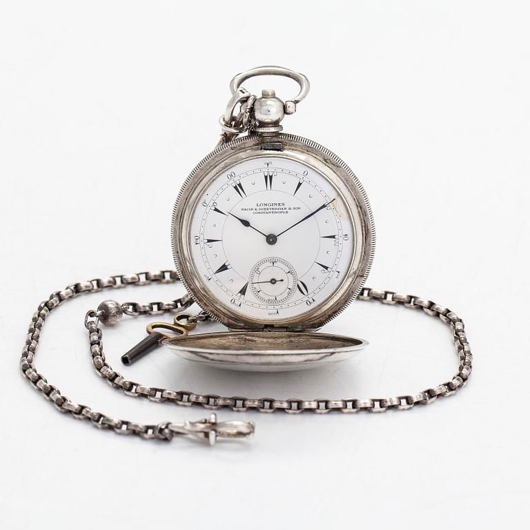 Longines, Nacib K. Djezvedjian & Son Constantinople, fickur, savonett, 52 mm.