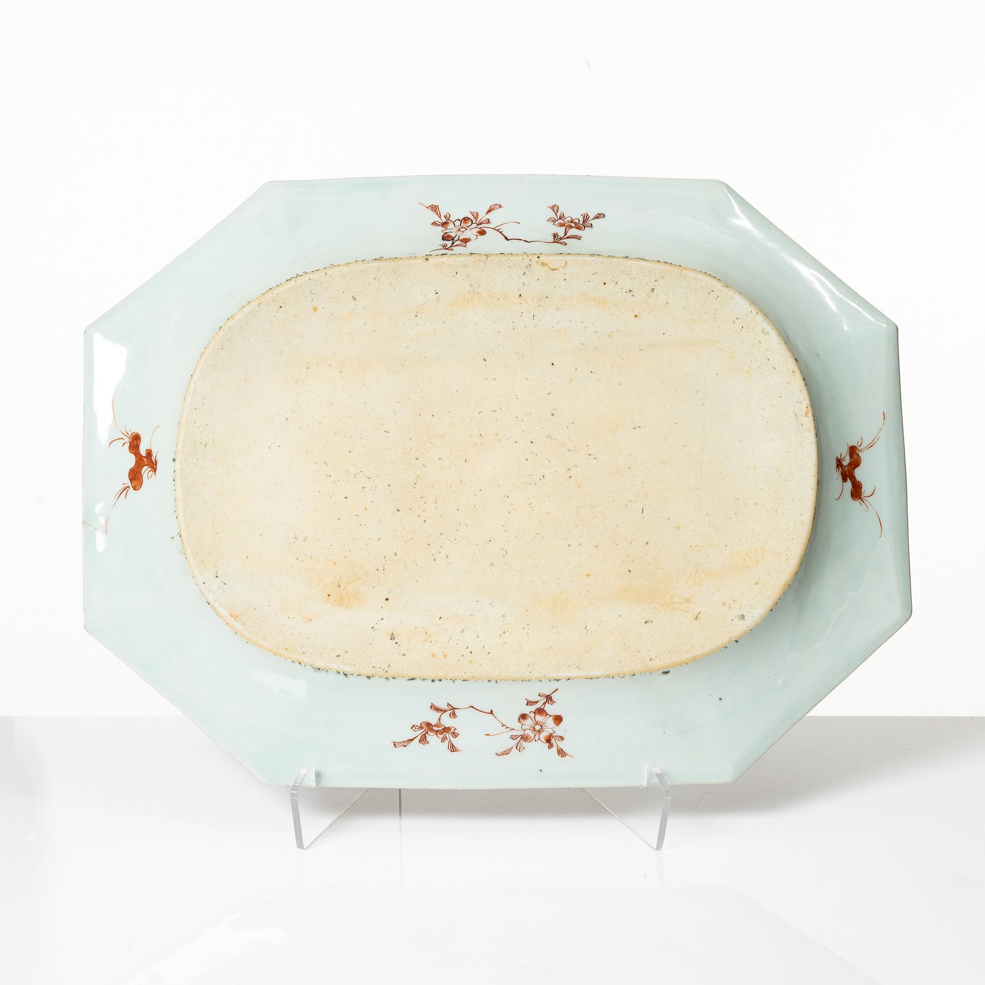 Kompaniporslin, 9 delar, Kina, Qing dynastin, Qianlong 1736-95.