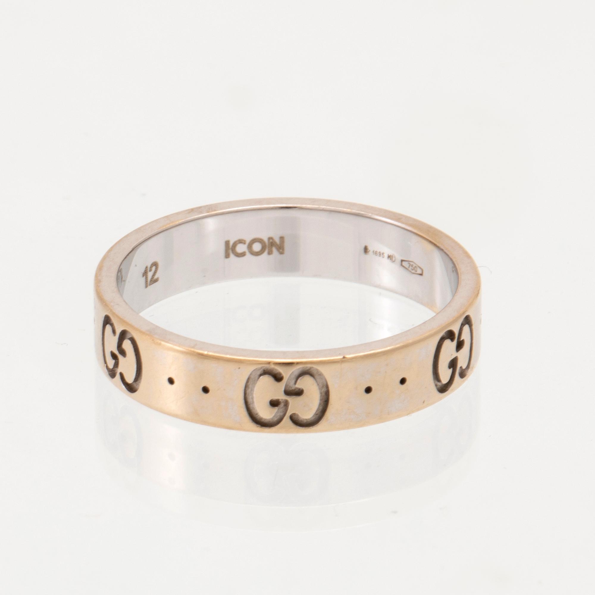 Gucci, ringar ett par "Gucci Icon" 18K vitguld.