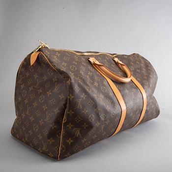 LOUIS VUITTON, "Keepall 55", weekendbag.