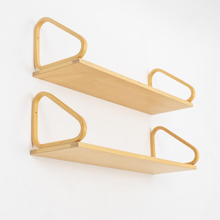 Alvar Aalto, a pair of shelves, Finland, 21st century.