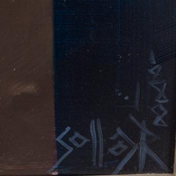 AKOS SOLLAR, oil on canvas, signed.