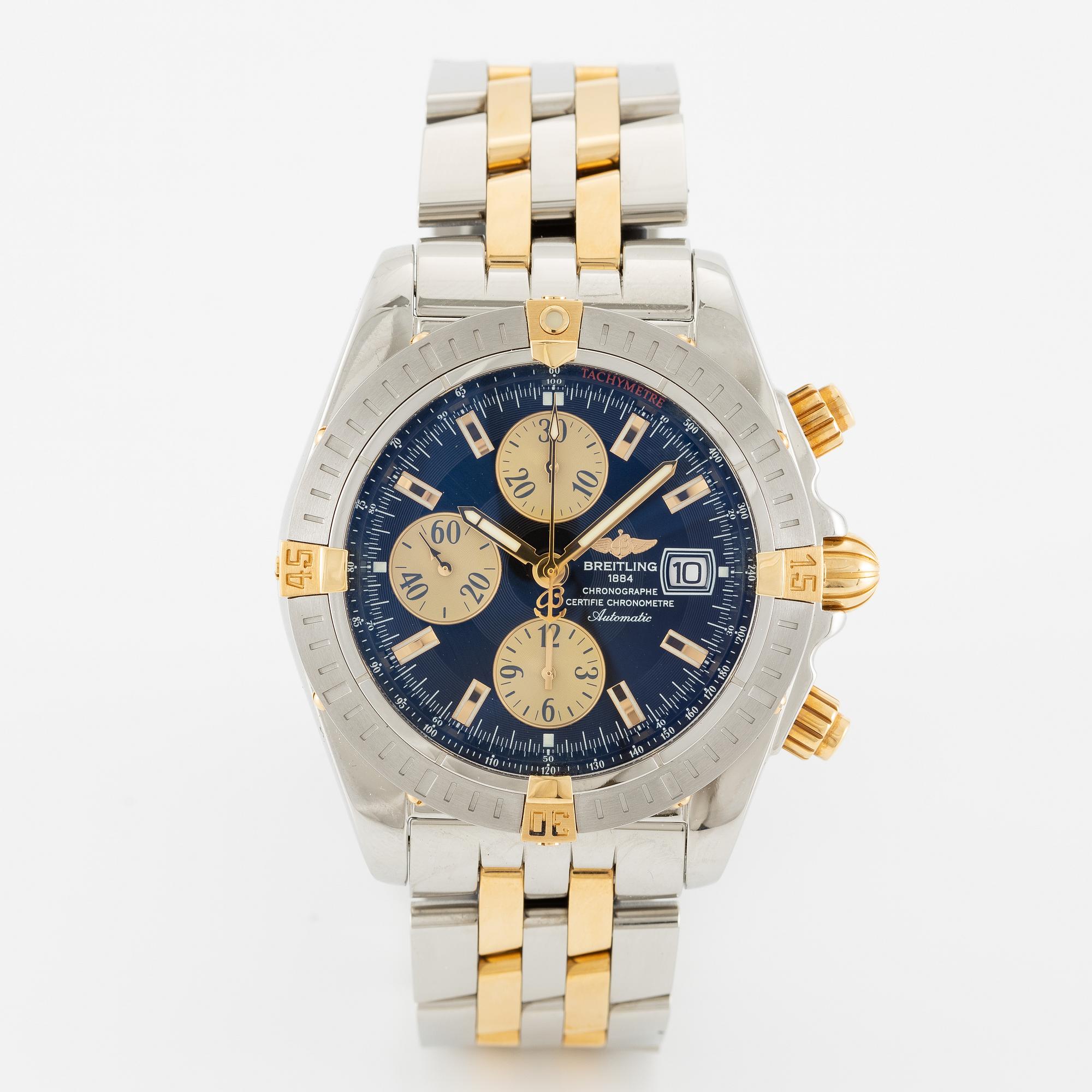 Breitling, Chronomat Evolution, chronograph, wristwatch, 43.7 mm.