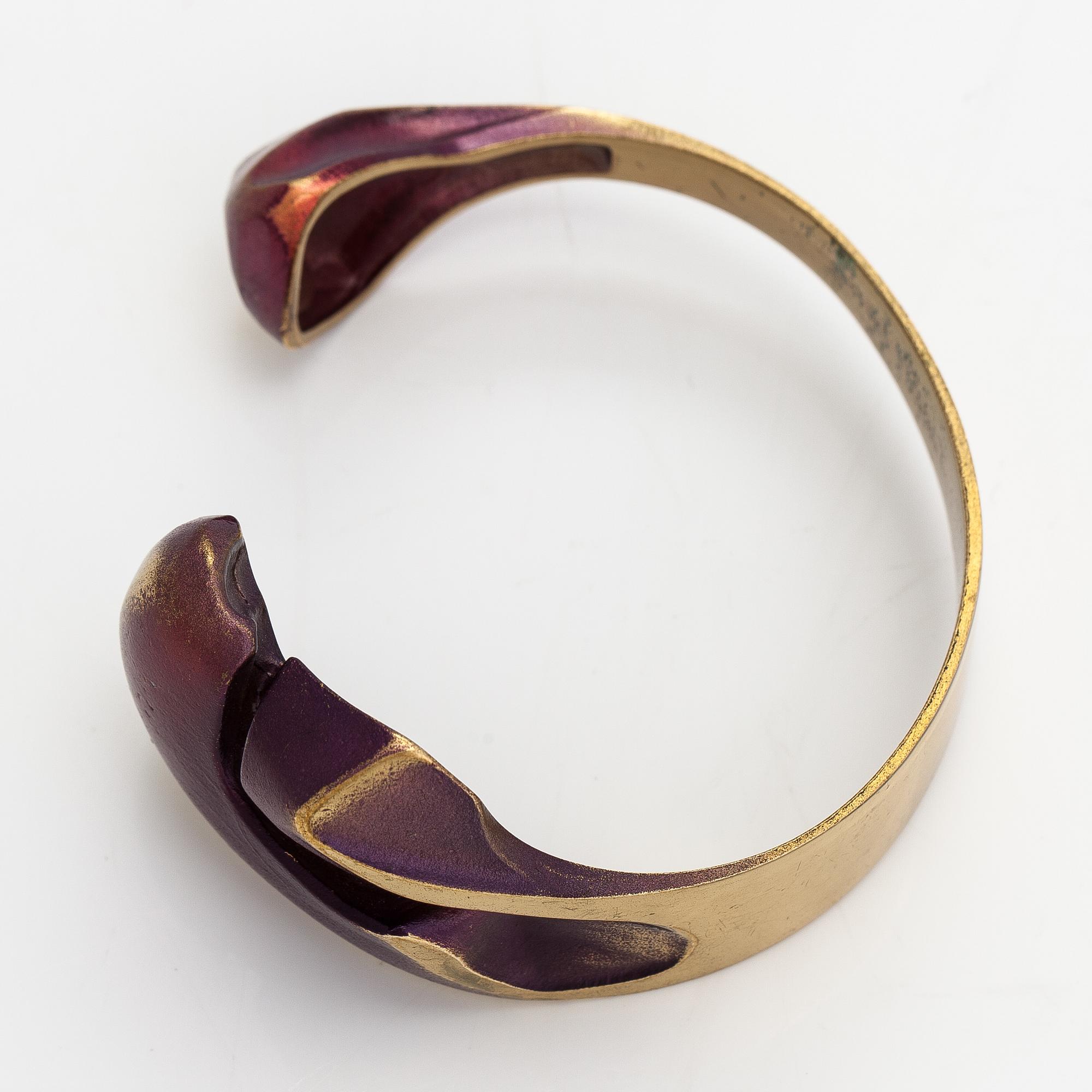 Björn Weckström, A fire bronze braclet "Krupp". Lapponia.