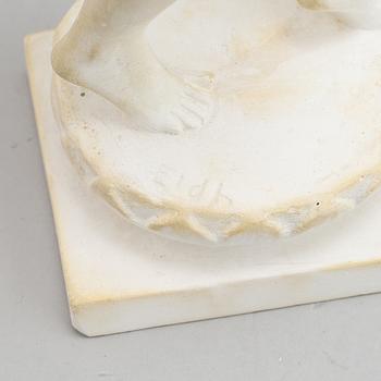 A plaster sculpture by Carl Eldh, signed Eldh.