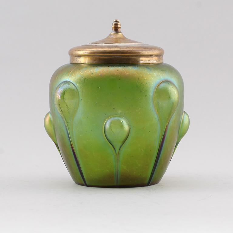 LOCKSKÅL, glas, omkring år 1900.