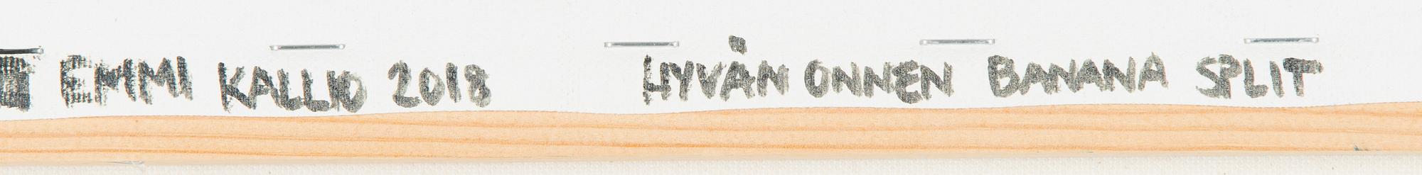 Emmi Kallio, "Hyvän onnen Banana Split".