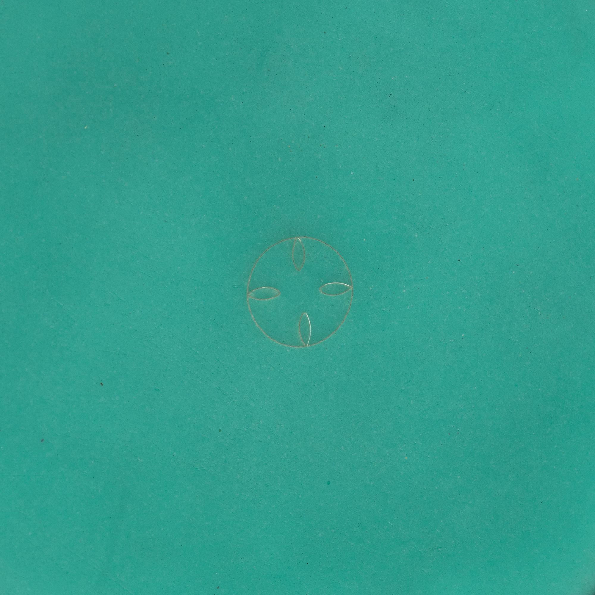 A turquoise Ando wireless cloisonné enamel vase, sealed with mark of the Ando Company, 20th century.