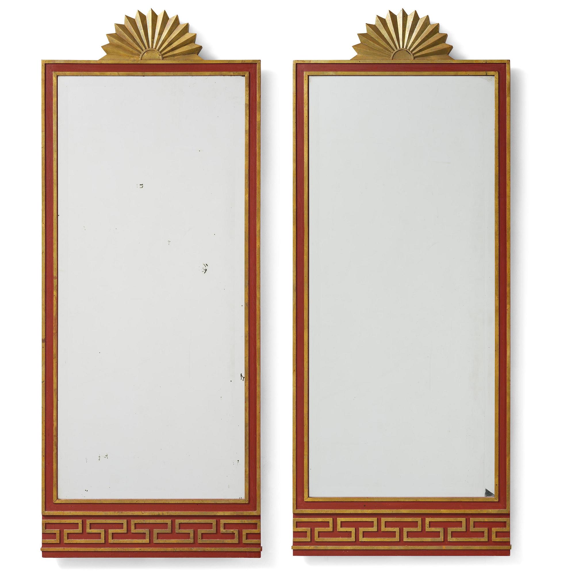 Otto Schulz, a pair of Swedish Grace mirrors, Boet, Gothenburg, 1920s.