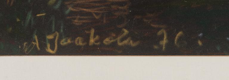 ALPO JAAKOLA, mixed media, signed and dated -76.