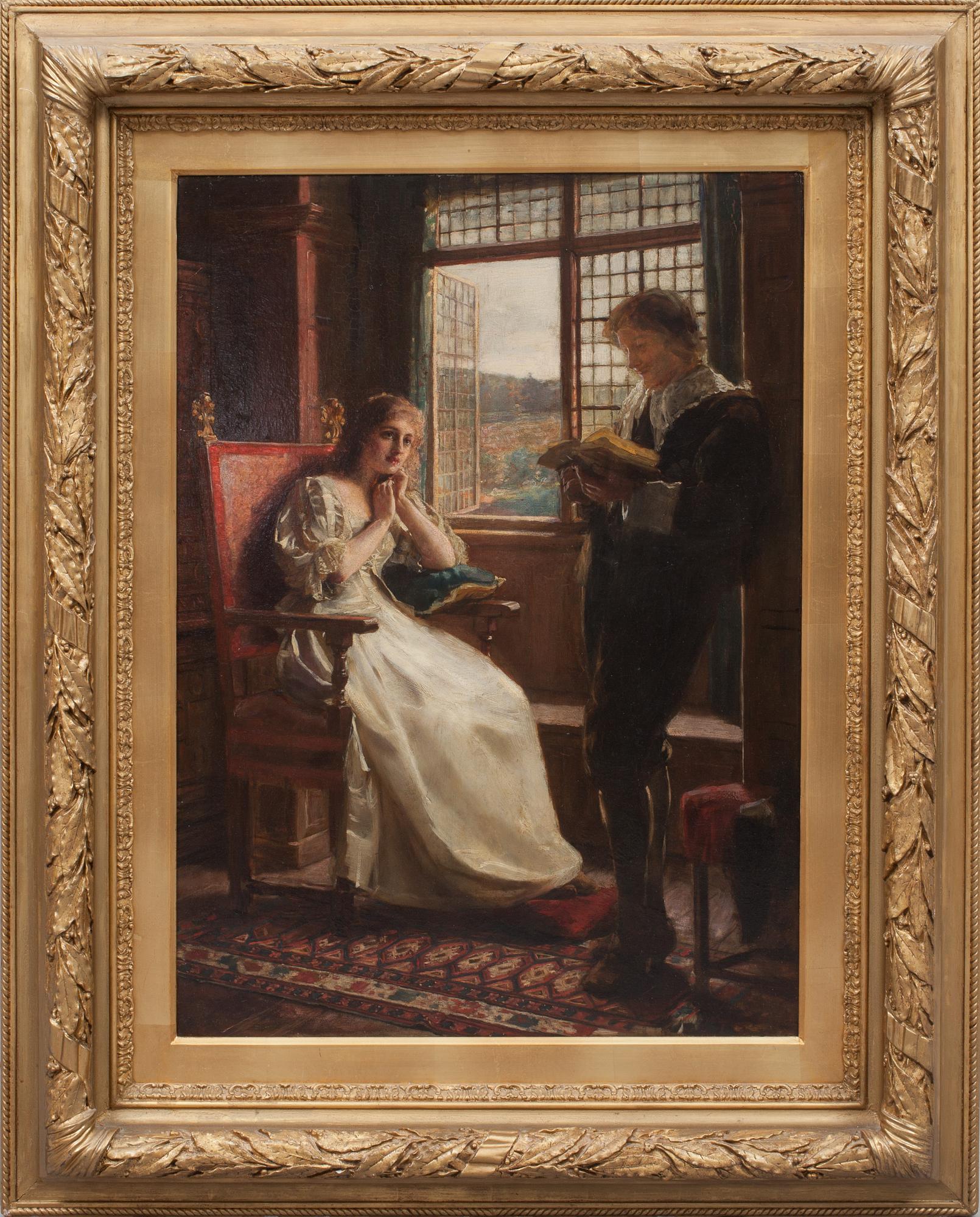 MARGARET DICKSEE, tillskriven, olja på pannå.