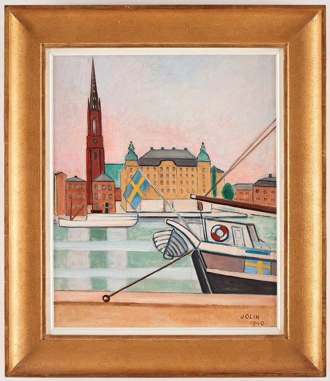 Einar Jolin, View over Riddarholmen.
