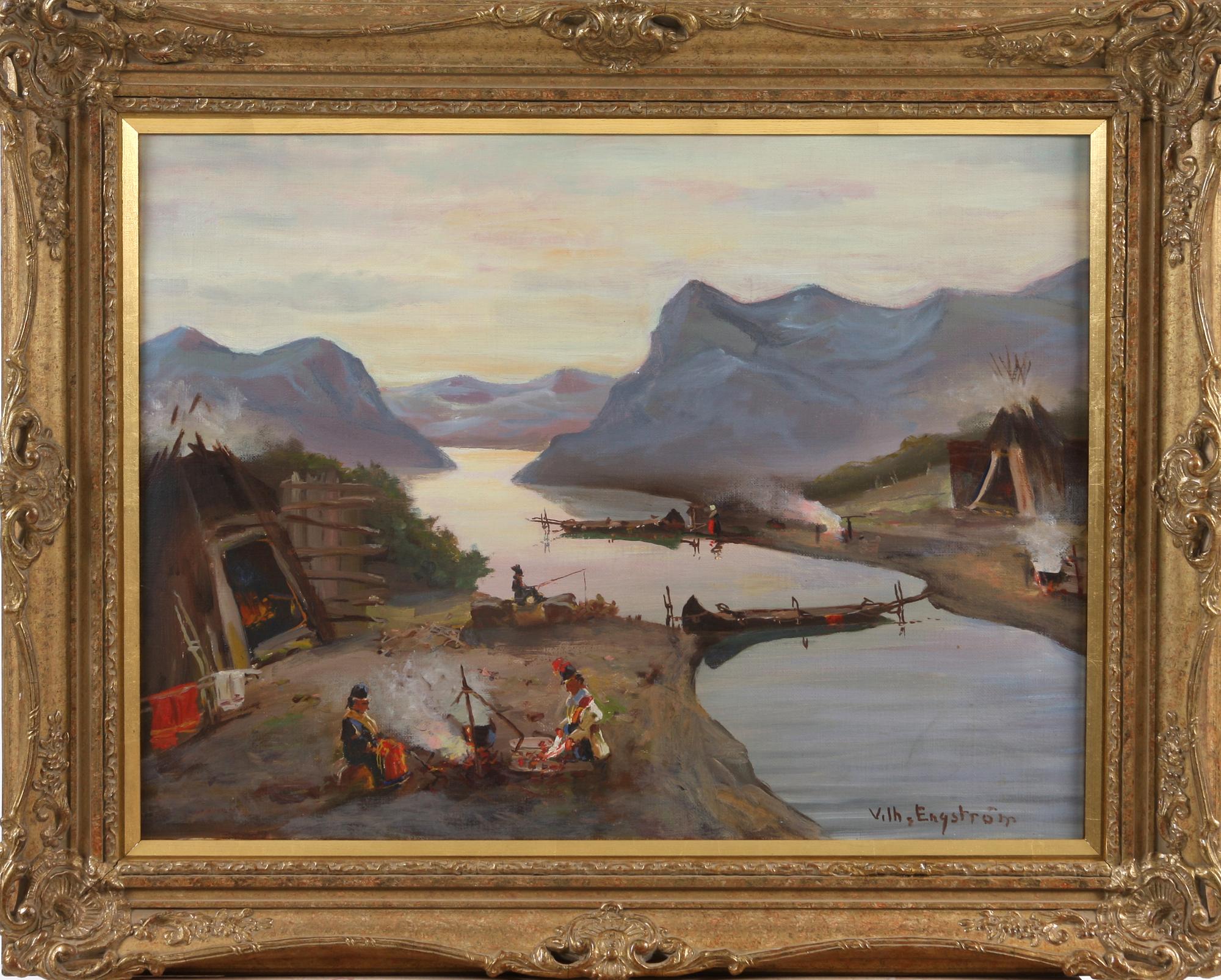 VILHELM ENGSTRÖM, olja på duk, sign.
