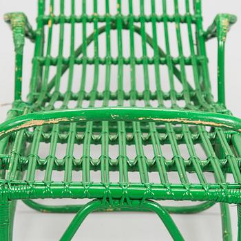 Aino Aalto, puutarhatuoli / aurinkotuoli, malli 374, jälleenmyyjä Artek 1950-luvun alku.