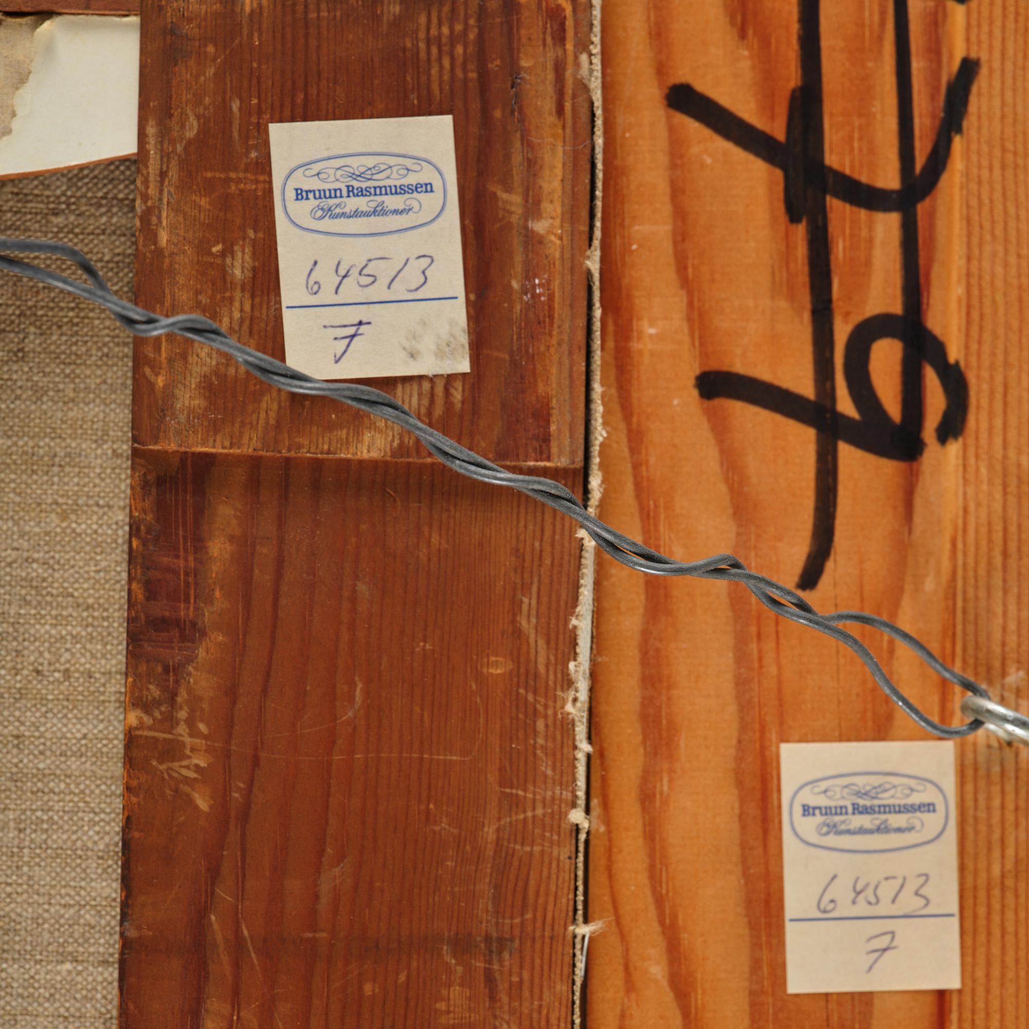 Thorvald Möller, Frigate under full sail at Kronborg Castle.