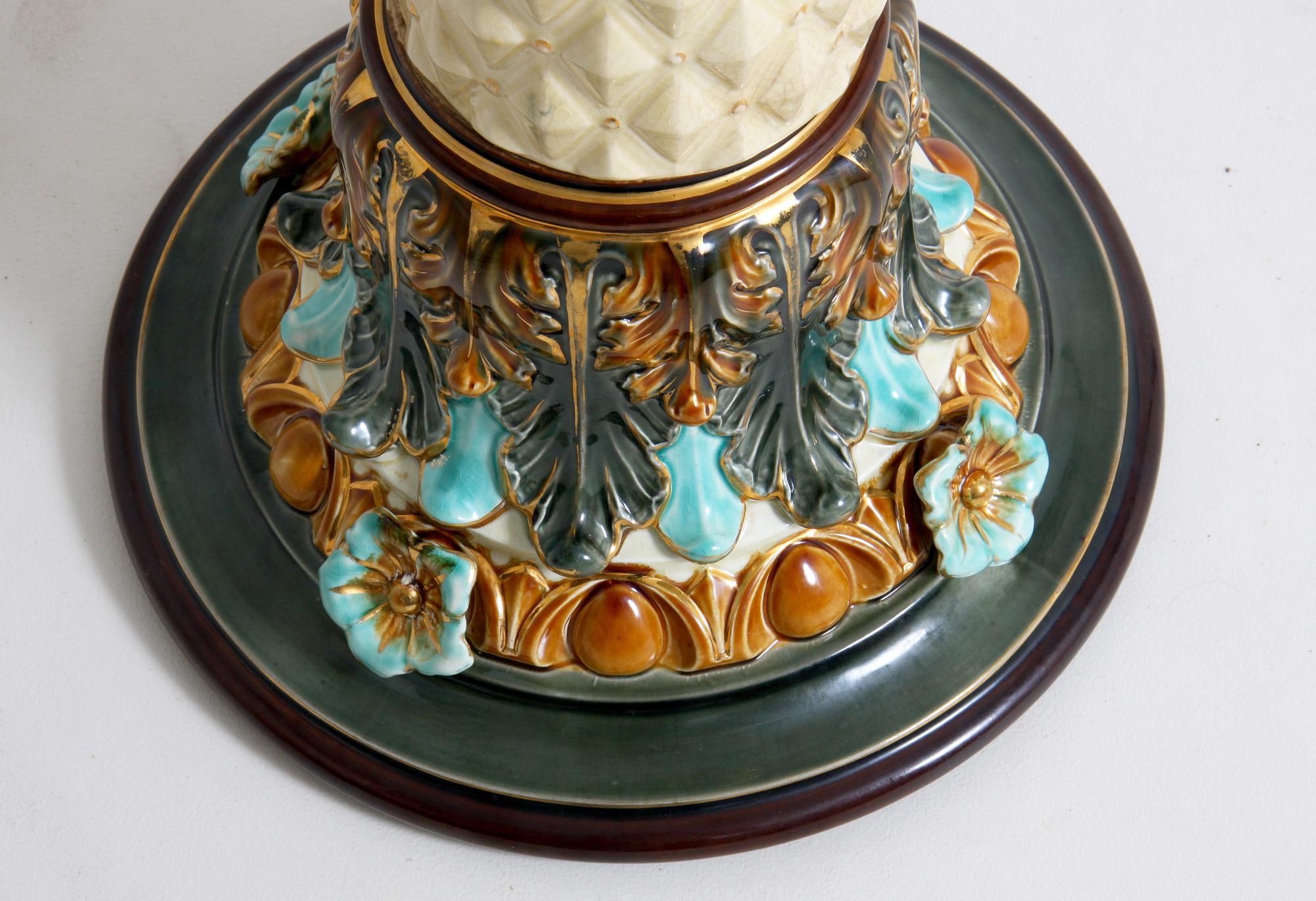 PIEDESTAL, majolika, Rörstrand.