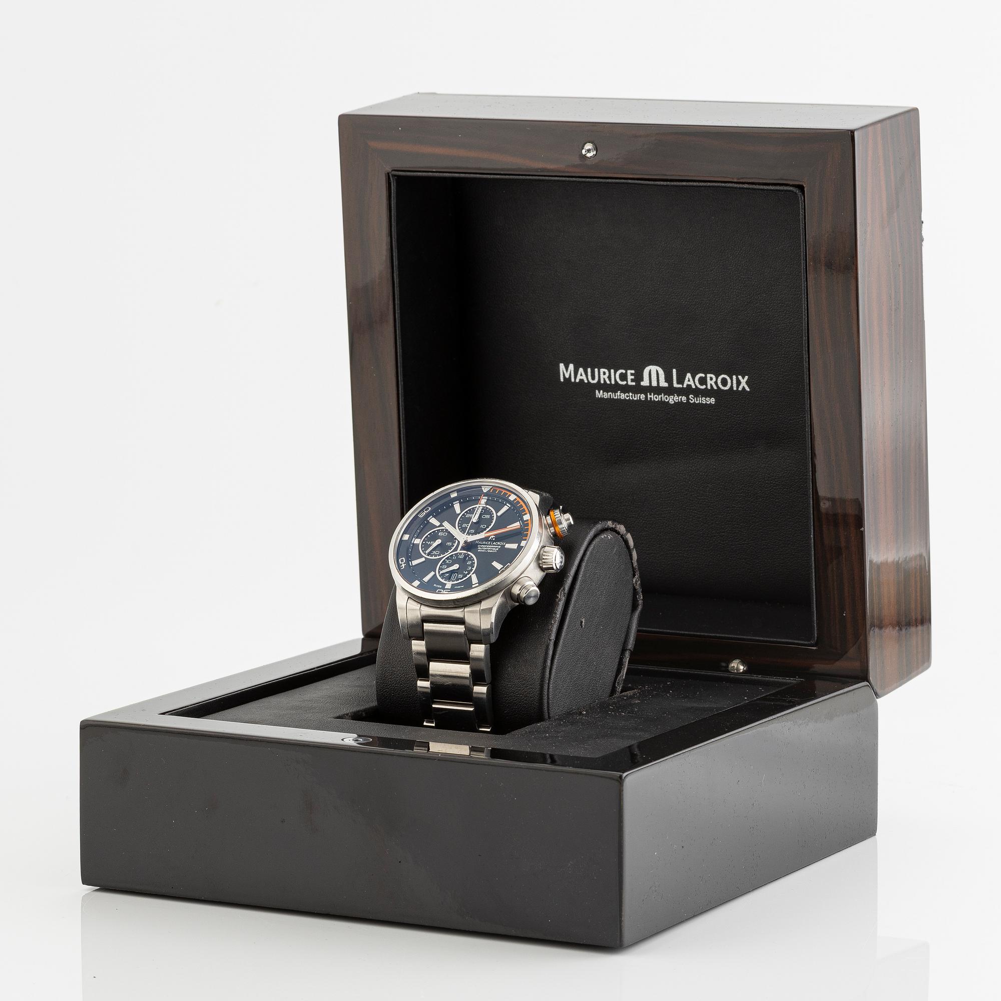 Maurice Lacroix, Pontos S, armbandsur, kronograf, 43 mm.