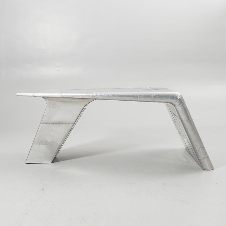 Timothy Oulton, desk “Aviator Blackhawk Valkyrie”, Artwood, 2000s.