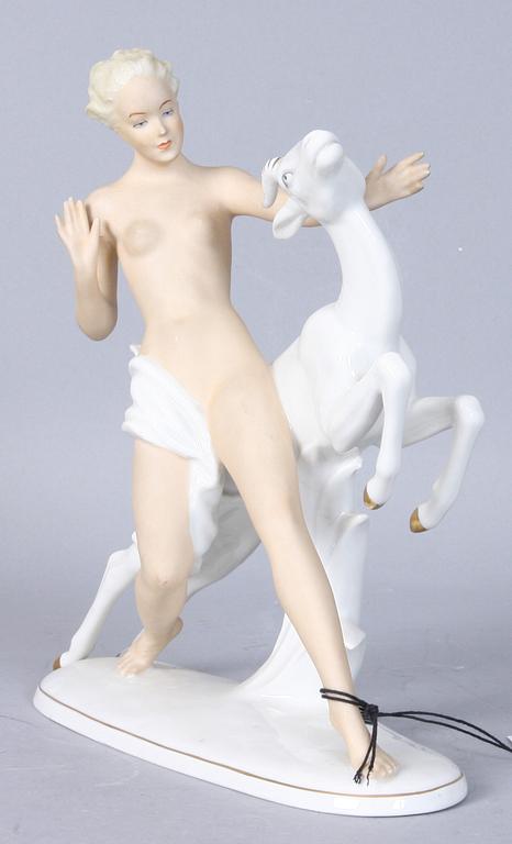 FIGURIN, porslin, Schaubachkunst.