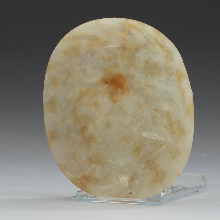 PLAKETT, nefrit. Kina.