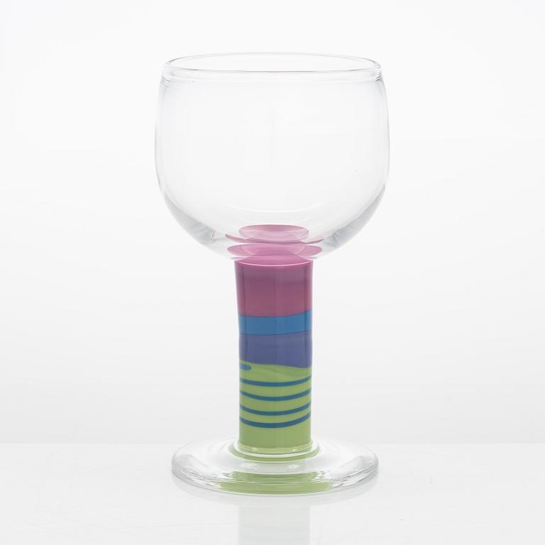 Gunnar Cyrén, a 'Popglas' goblet, signed Orrefors Expo b598 -67 Gunnar Cyrén.