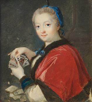 357. Niclas Lafrensen d.ä. Attributed to, Possibly Fredrika Eleonora Horn av Ekebyholm (1751-1750), married Stenbock.