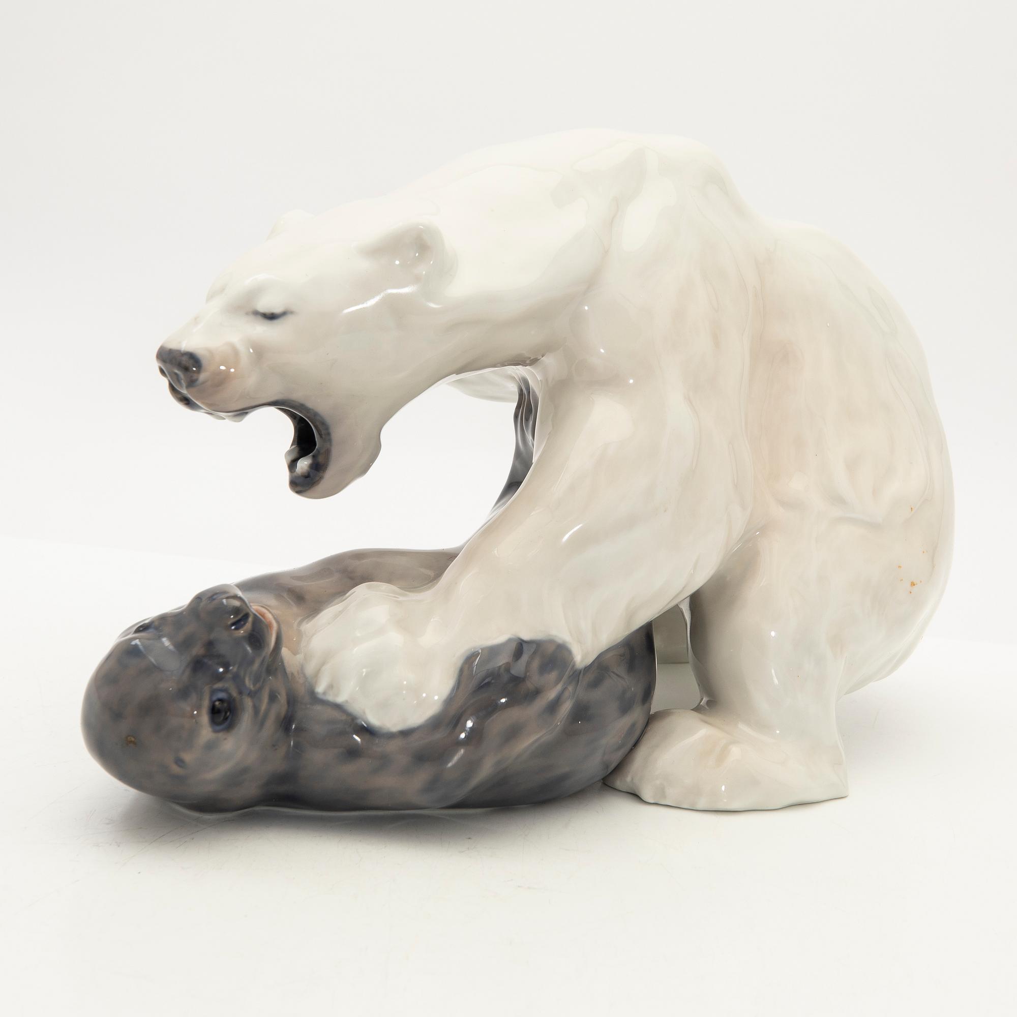 Knud Kyhn, figurin, porslin, Royal Copenhagen, Danmark.