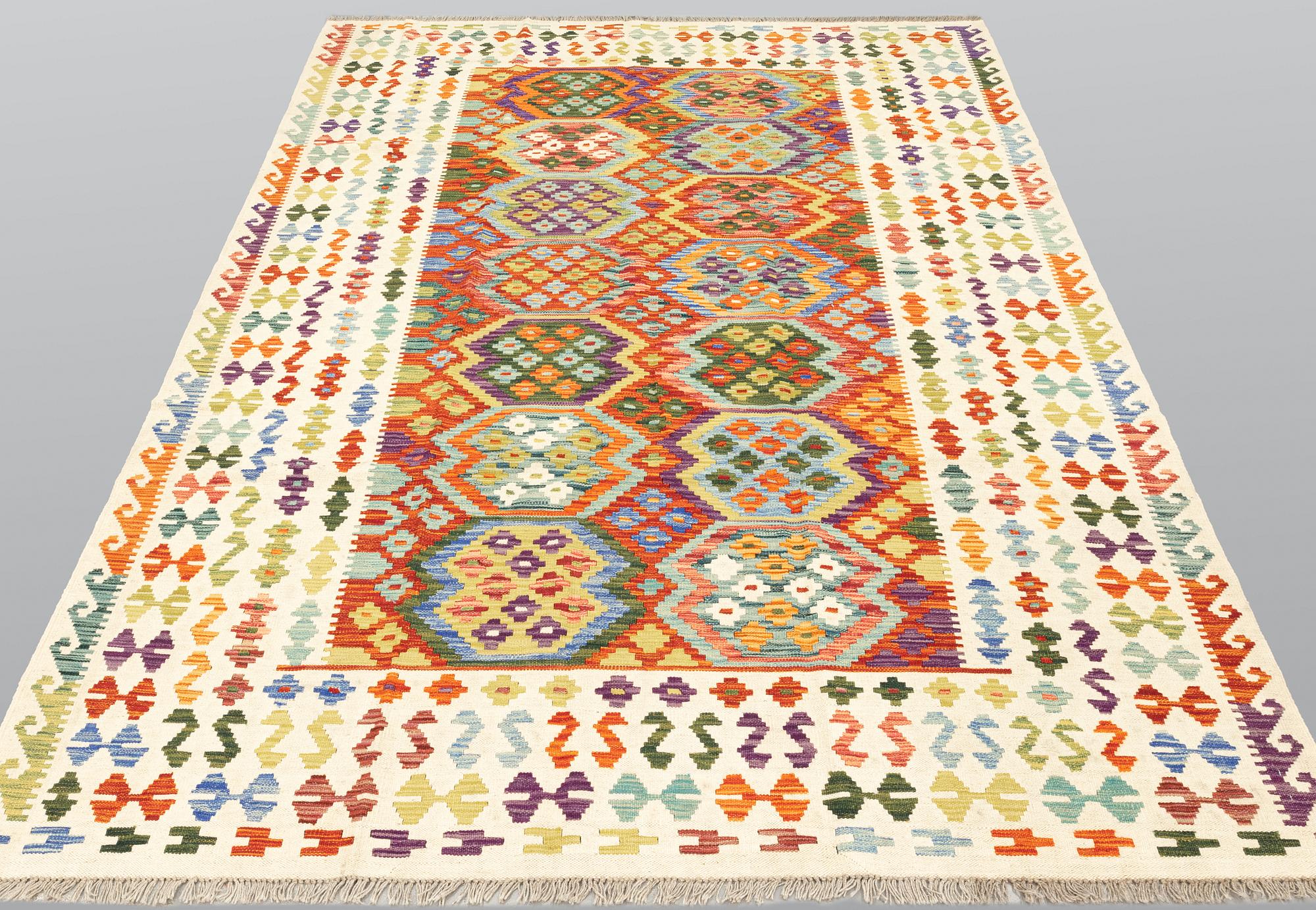 Carpet, Kilim, ca 293 x 203 cm.
