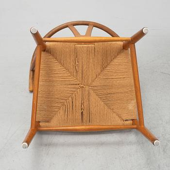 Hans Wegner, stolar 4 st, modell CH-24, "Y-stolen", Carl Hansen & Son, Odense, Danmark.