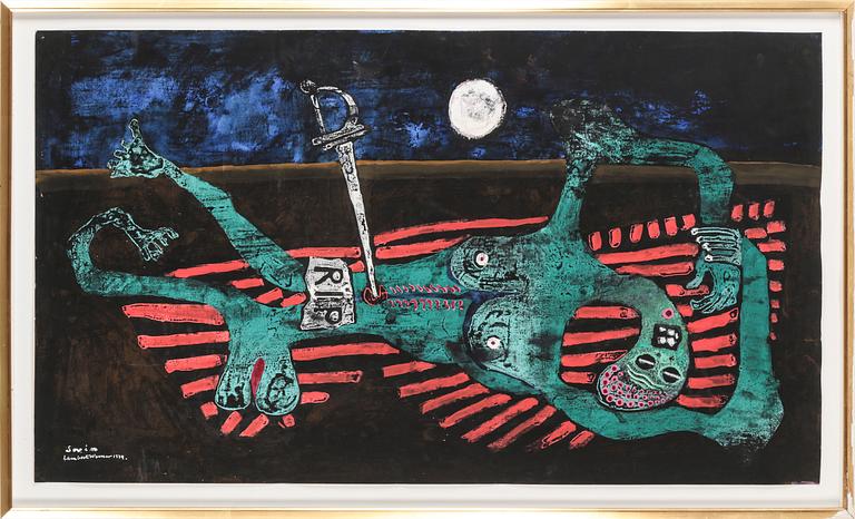 LAMBERT WERNER, "Savino", signerad och daterad 1979.