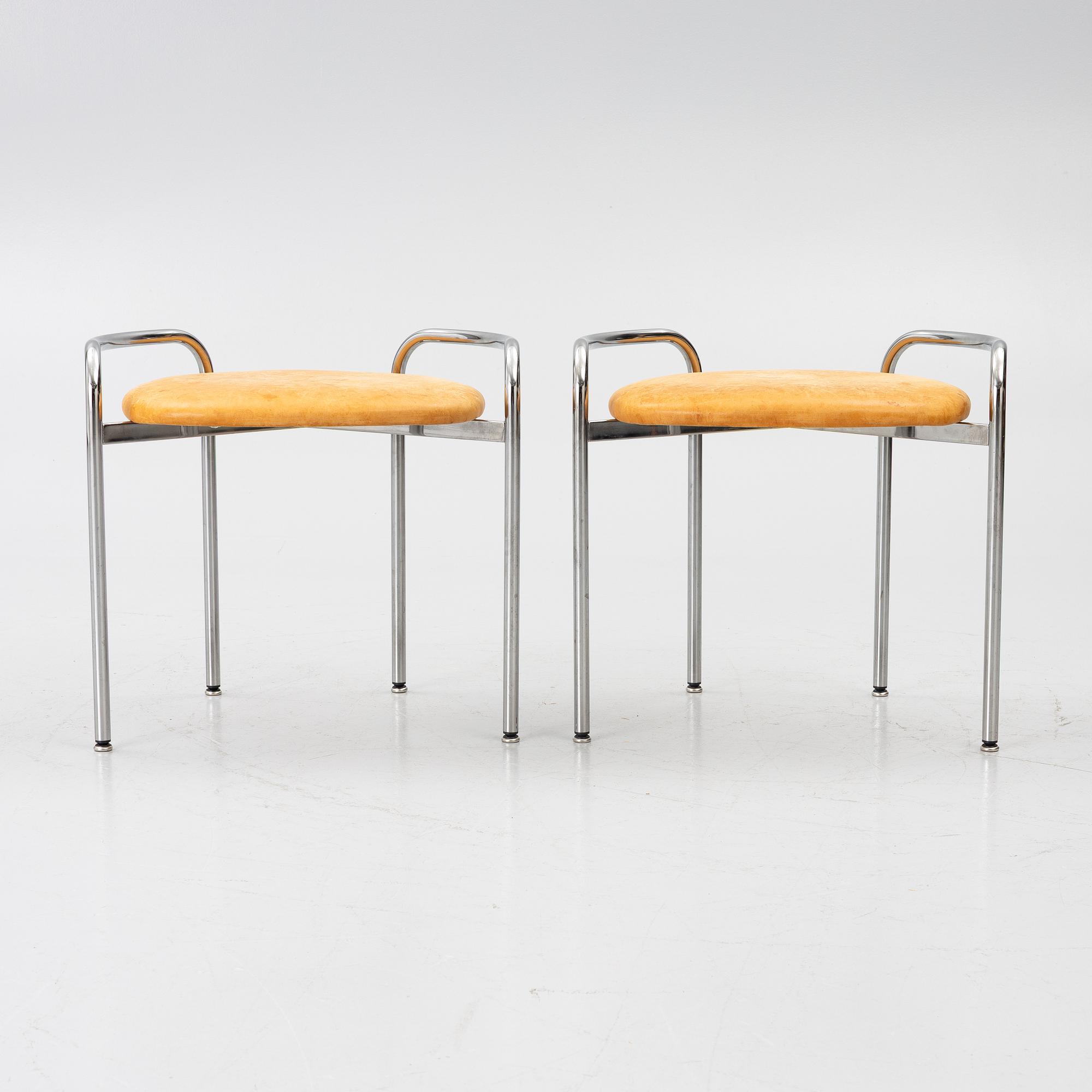 Karl-Johan Hjerling, stools, a pair, 2000s.
