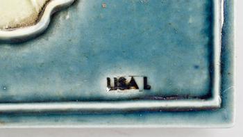 VÄGGRELIEF, stengods, Lisa Larson, Gustavsberg.