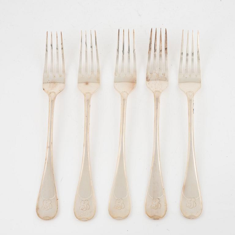 Eleven pieces of a SVensk Rund flat wear set, GAB, Stovkholm, Sweden, 1938.